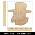 thumbnail image 2 of Plague Doctor Mask Wood Shape Unfinished Piece Cutout Craft DIY Projects - 4.70 Inch Size - 1/4 Inch Thick, 2 of 7