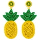 thumbnail image 1 of GOOHOCHY 1 par pendientes bohemio aretes de piña con cuentas aretes de frutas con cuentas aretes para mujeres, 1 of 8