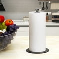 thumbnail image 2 of Paper Towel Holder Countertop, OBODING, Black Kitchen Paper Towel Holder Stand for Kitchen and Bathroom Organization and Storage, Paper Towel Holders for Standard and Large Size Rolls (Black), 2 of 7