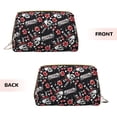 thumbnail image 3 of Xecao Vintage Skull Casino Print Fashion Makeup PVC Bag Large Capacity Travel Cosmetic Bag for Women Organizer Toiletry Clutch, 3 of 8