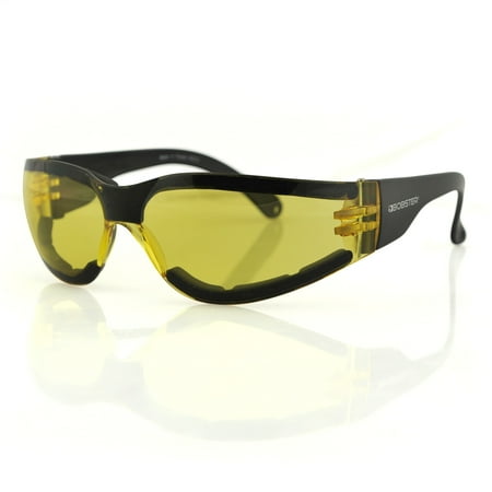 Bobster Eyewear, Shield III Sunglasses, Anti-fog Yellow Lens, ANSI Z87 - ESH303