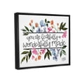 thumbnail image 3 of Stupell Fearfully & Wonderfully Made Floral Botanical & Floral Painting Black Floater Framed Art Print Wall Art, 3 of 6