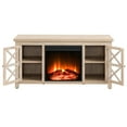 thumbnail image 6 of Evelyn&Zoe Colton Rectangular TV Stand with Log Fireplace for TV's up to 55" in White Oak, 6 of 10