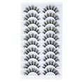 thumbnail image 6 of Cat Eye Lashes False Eyelashes Natural Wispy Lashes Strips Fluffy Mink Eye Lash Fake Eyelash Natural Look 10 Pairs 9-15mm Fake Lashes Pack Volume Strip Lash Pestañas, 6 of 8