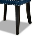 thumbnail image 6 of Bowery Hill Velvet Wood Dining Chairs in Navy Blue (Set of 2), 6 of 9