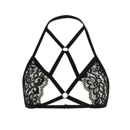 

QWANG Women Sexy Lace Bandage Lingerie Corset Push Up Top Underwear