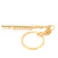 thumbnail image 4 of LYUMO Flute Keychain Brass Key Ring Gift Decoration Musical Instrument Ornament Golden,Flute Keychain,Brass Flute Key Ring, 4 of 7