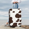 thumbnail image 3 of Lsque Brown Cow Printed Luggage Cover, Travel Luggage Protector,Scratch and Dirt Resistant, Fits 18-32 Inch Luggage - Large, 3 of 9