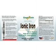 Good State Liquid Ionic Minerals - Iron, 48 Servings, 8 Fl Oz – Supports Energy & Oxygen Transport