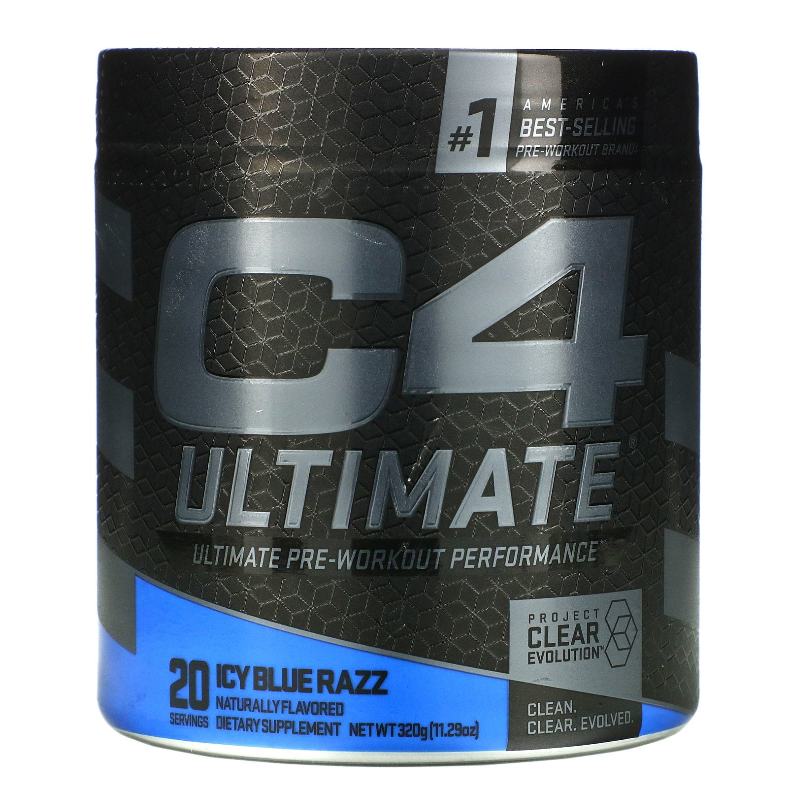 Cellucor C4 Ultimate PreWorkout Performance, Icy Blue Razz, 11.29 oz