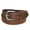 Brown, variant on Boston Leather  Aged Bark Leather Hidden Stretch Belt (Men Big & Tall)