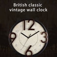 thumbnail image 4 of Reloj de pared Injueey movimiento silencioso Decoración del hogar color Oro viejo, 4 of 6