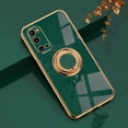 thumbnail image 1 of Funda de silicona chapada para Samsung Galaxy S22 S23 Ultra S20 FE S21 Plus Note 20 10 A52 S10 A53 A52S A72 5G con soporte de anillo, 1 of 4