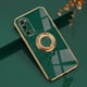 thumbnail image 1 of Funda de silicona chapada para Samsung Galaxy S22 S23 Ultra S20 FE S21 Plus Note 20 10 A52 S10 A53 A52S A72 5G con soporte de anillo, 1 of 4