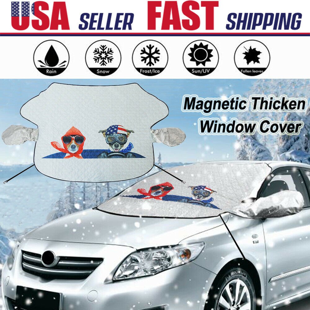 IClover Car Windshield Snow Cover Thicken Sun Shade Frost