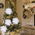 thumbnail image 5 of HUISZJ 10 Pcs White Angel Mini Snowflake Christmas Tree Decoration Snowflake Decor Supplies (Snowflake), 5 of 8