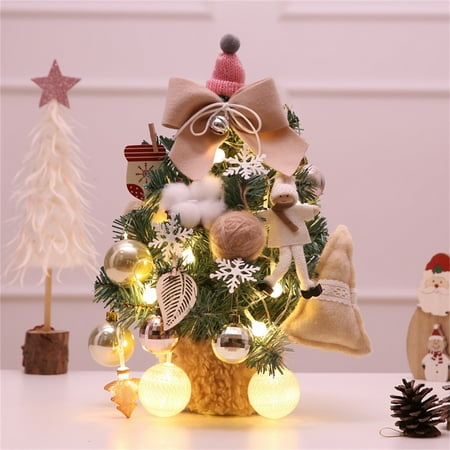 

Strength Ornament Snowflake Christmas Ornament Beautiful Christmas Ornament Metallic Ornament Set 35cm Desktop Christmas Tree With Colorful Lights Strip Soft Pin K And Beige Options Delightful