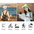 thumbnail image 6 of Bucket Sun Hat Cute Cap for Women Fashion Fold-up Brim Packable Summer Beach by Solaris, 6 of 6