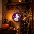thumbnail image 3 of YingYouFu Halloween Acrylic Suncatcher Hanging Ornament, Ghost Pumpkin Maple Leaf Design Window Pendant, Decorative Hanging Decor for Window, Wall, Home, Fall Thanksgiving, Holiday Party Decoration, 3 of 5