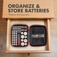 thumbnail image 2 of Tenergy Battery Organizer Storage Case with Battery Tester, Holds 60 Batteries AA AAA C D 9V (Batteries not Included), 2 of 6