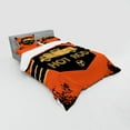 thumbnail image 3 of Ambesonne Retro Bedding Set 3 Pcs, Grunge Poster Design, Twin, Orange Black Sand Brown, 3 of 3