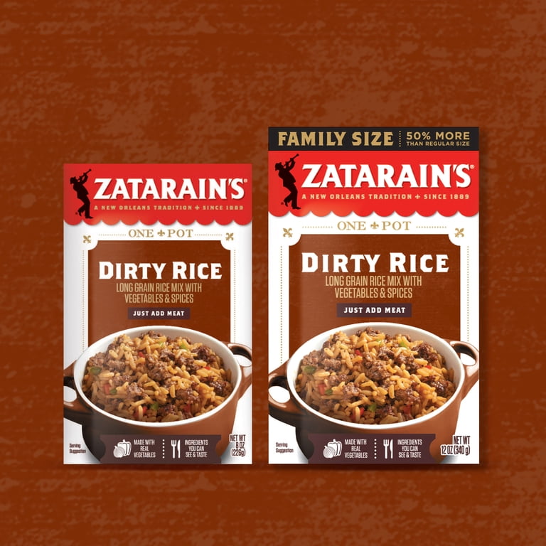 Zatarain's, Dirty Rice Mix, 12 oz, Gluten Free Family Size