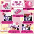 thumbnail image 3 of Ride Along Dolly Purple Doll Bike Seat and Helmet for American Girl and 18 in Dolls- w Decorate Yourself Decals for DIY Kids Bike Accessories - Fun Gift Ideas to Fill Your Easter Basket!, 3 of 5