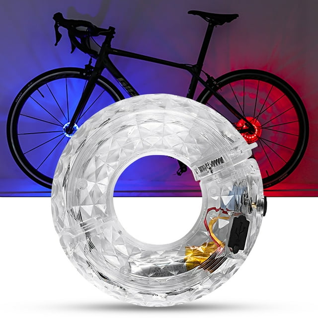 Bike Wheel Light Smart Manual USB Charging Waterproof Long Endurance Colorful Anti Rust Wheel Hub Lights for Bicycle