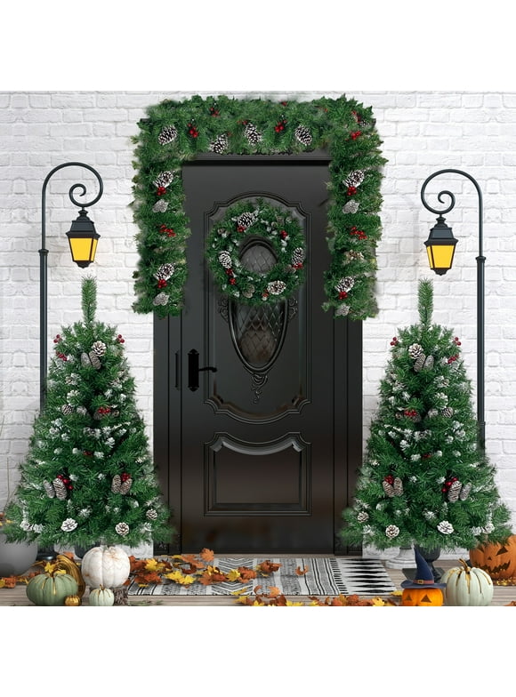 Christmas Wreath & Garland Sets in Christmas Wreaths & Garlands