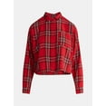 thumbnail image 5 of Netflix Stranger Things Cotton Cropped Flannel from No Boundaries, Women’s & Women’s Plus, 5 of 5