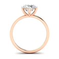 thumbnail image 5 of Forever Jewels 2Ct Round Moissanite 6 Prong Womens Solitaire Engagement Ring 14K Rose Gold Plated, 5 of 5