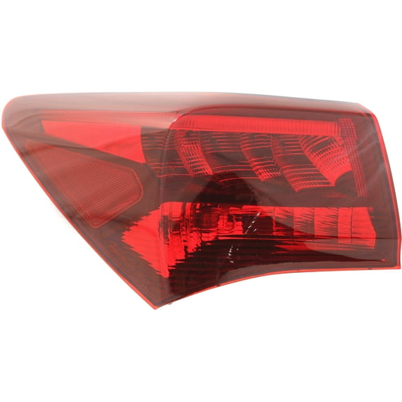 Tail Light Compatible With 2015-2017 Acura TLX Left Driver Side, Outer With bulb(s)