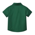 thumbnail image 5 of YOUYEDIAN Boys Button Down Oxford Shirt Short Sleeve Formal Uniform Dress Shirts Standard Fit Summer Kids Clothing (Green, 8-9 Years), 5 of 5