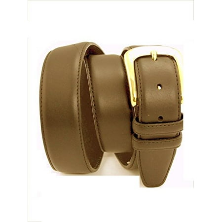 Brown Leather Padded Casual Belt 1.5