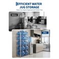 thumbnail image 7 of GARVEE 5 Gallon Water Jug Holder Stand,Double-Row Heavy-Duty 5-Tier Water Bottle Holder Storage Rack,Holds 10 Bottles,Silver, 7 of 7