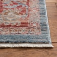thumbnail image 4 of SAFAVIEH Kenitra Linton Oriental Polyester Area Rug, Blue/Red, 8' x 10', 4 of 7