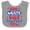 Heather and White, variant on Inktastic Cousins Crew Red White and Blue 4th of July Boys or Girls Baby Bib