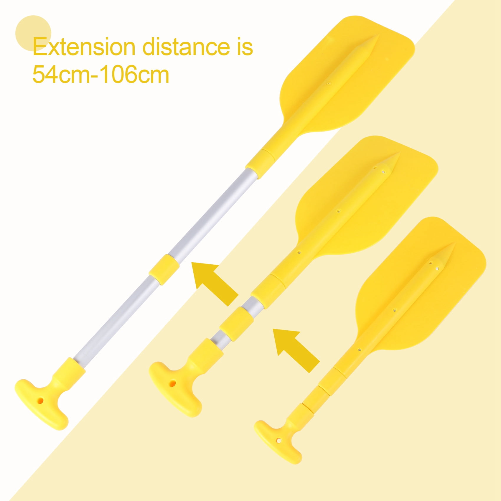 1Pcs Telescopic Paddle Portable Collapsible Adjustable Aluminum Alloy Oar Safety Boat Accessories