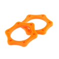 thumbnail image 2 of Micrófono Yuyangstore Protección contra golpes Anillos deslizantes hexagonales de silicona Paquete de 2 Naranja, 2 of 8