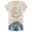 Beige, variant on HCYSFG Womens Floral T Shirts Crewneck Short Sleeve Gothic Graphic Relaxed Fit Casual Tees Everyday Summer Tops