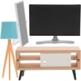 thumbnail image 2 of 1 Set Miniature Doll House Furniture Tv Dressing Mirror Tv Cabinet Desk Lamp Model, 2 of 8