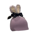 thumbnail image 2 of harper Ski Helmet Cover Decorative Cartoon Soft Protector Knitted Hat Decoration Winter Purple Bunny Ear, 2 of 9