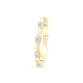 thumbnail image 2 of AFFY 14K Rose Gold Over Sterling Silver Round Cut White Natural Diamond Eternity Wedding Band Ring (0.2 Cttw, I-J Color, I2-I3 Clarity), Ring Size-11.5, 2 of 5