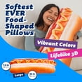 thumbnail image 2 of Throw Pillow Much Comfort 30 3D Supreme Hot Dog para decoración del hogar, 2 of 6