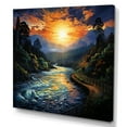 thumbnail image 2 of Designart "Dam Sublime Power Painting I" Landscapes Wall Art Print, 2 of 5
