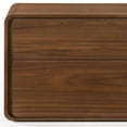 thumbnail image 4 of Modern Walnut Brown Nightstand with Two Drawers, 4 of 5