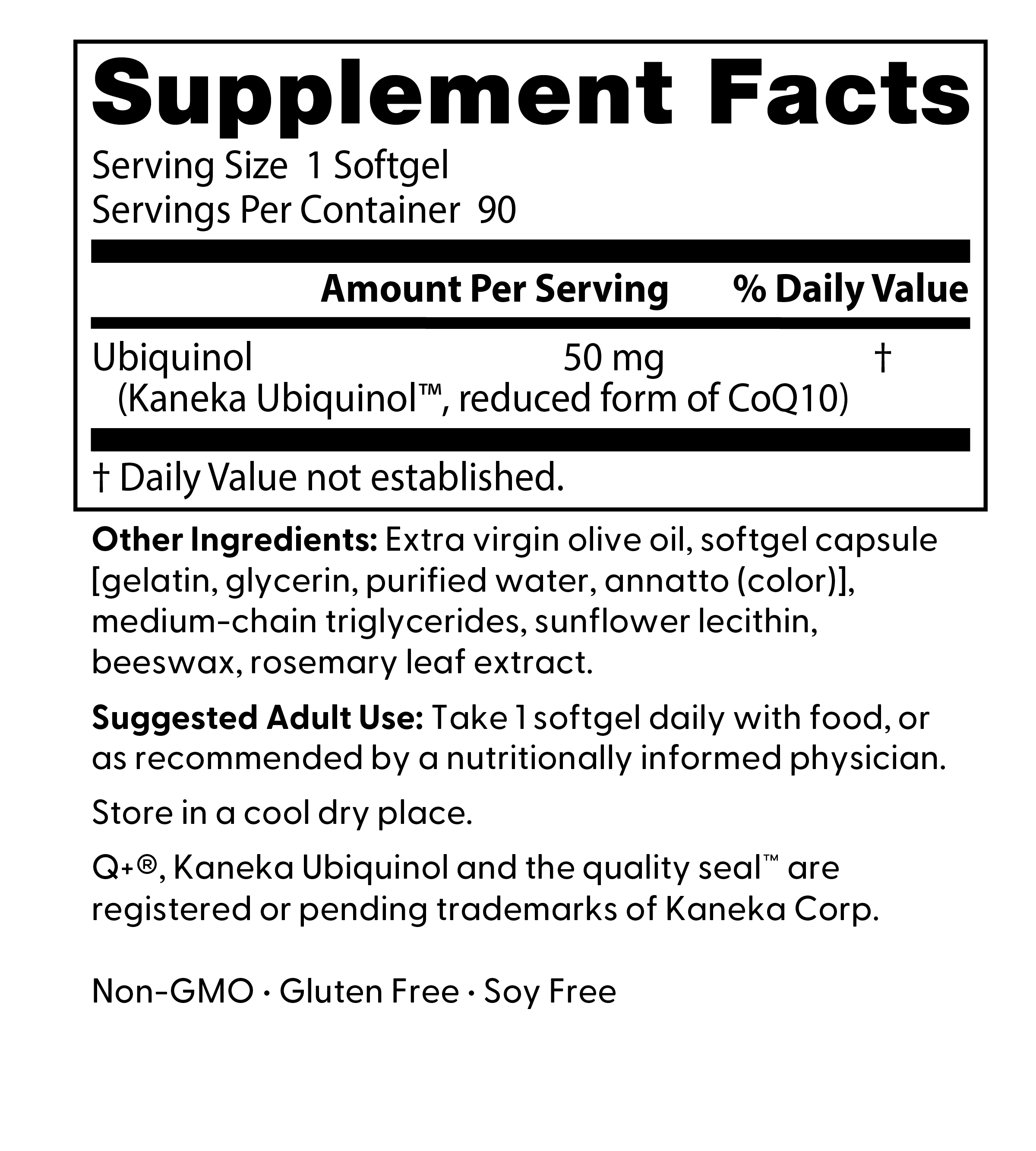 Doctor's Best Ubiquinol with Kaneka QH, 90 Ct