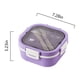 thumbnail image 3 of Fiambrera Bento de 5 compartimentos para niños y adultos | Recipiente hermético de 1200 ml con cuchara y cuchillo integrados | Apto para microondas y lavavajillas | Para la escuela, el trabajo y, 3 of 9