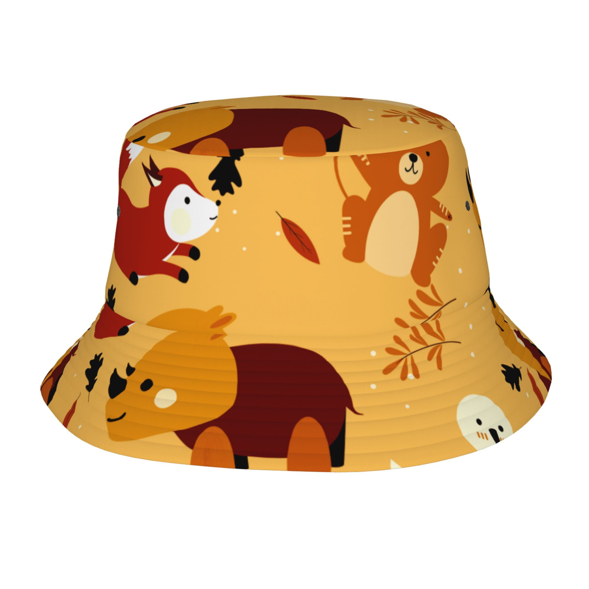 ZICANCN Bucket Hat Animals Unisex Print DoubleSideWear Bucket Hat