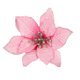 thumbnail image 3 of 5/10 piezas de flores artificiales con purpurina de 14 cm para decoración de árboles de Navidad, adornos navideños DIY, decoración para el hogar, bodas, fiestas de Navidad, 3 of 5